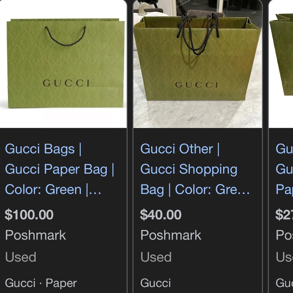 Small AUTHENTIC Gucci shopping bag Limited edition! - Picture 3 of 3